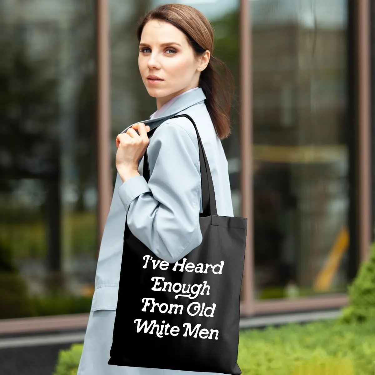 Feminist Pride Tote Bag - Equality Reusable Grocery Bags, Witchy Gifts for Women, Weekender Bag