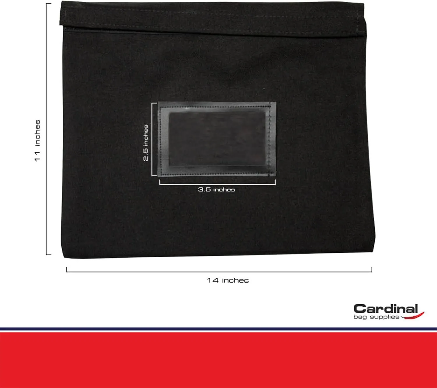 Fire Resistant and Water Repellent Document Bag, 14 x 11 Inch (Black)