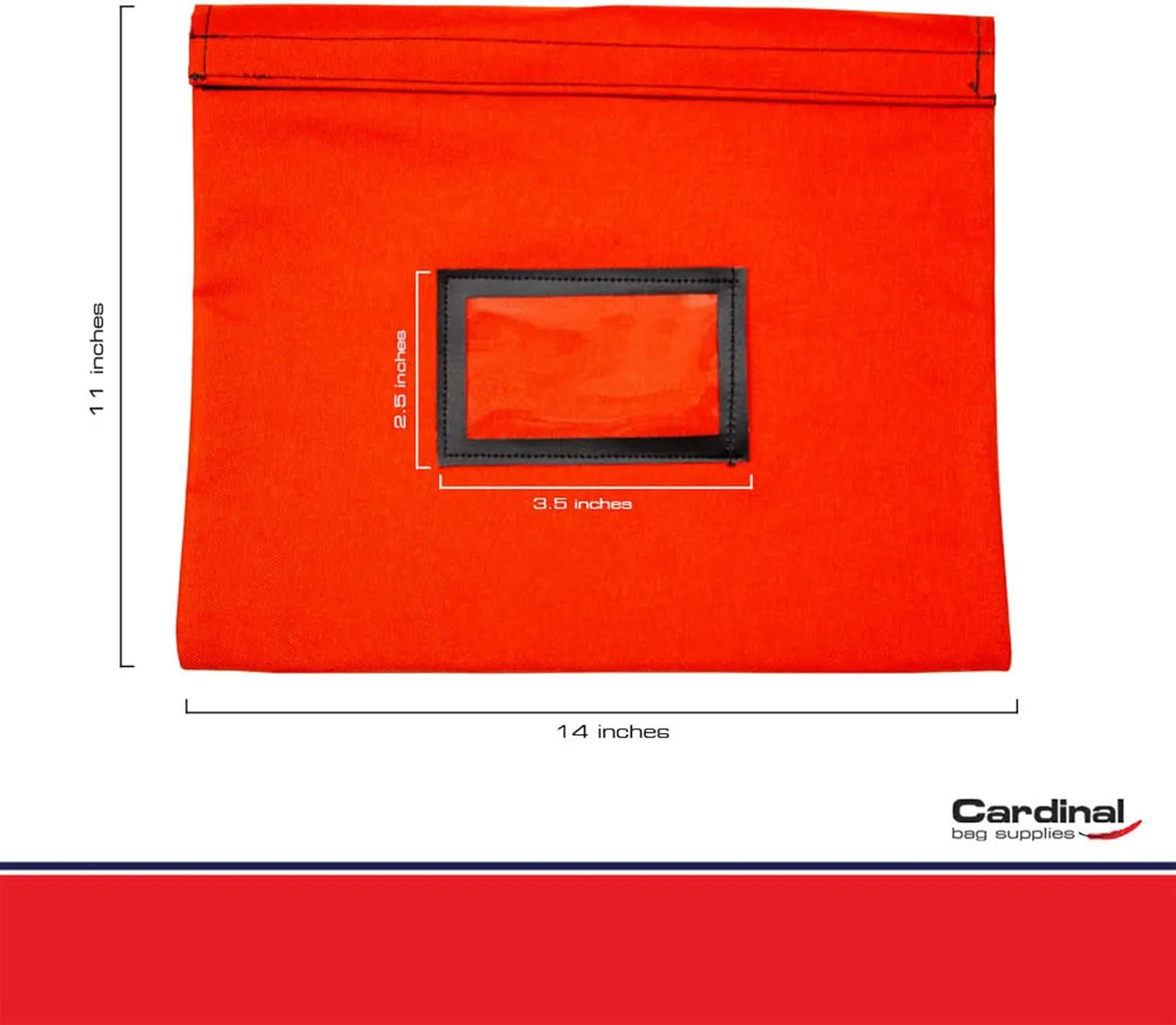Fire Resistant and Water Repellent Document Bag, 14 x 11 Inch (Orange)