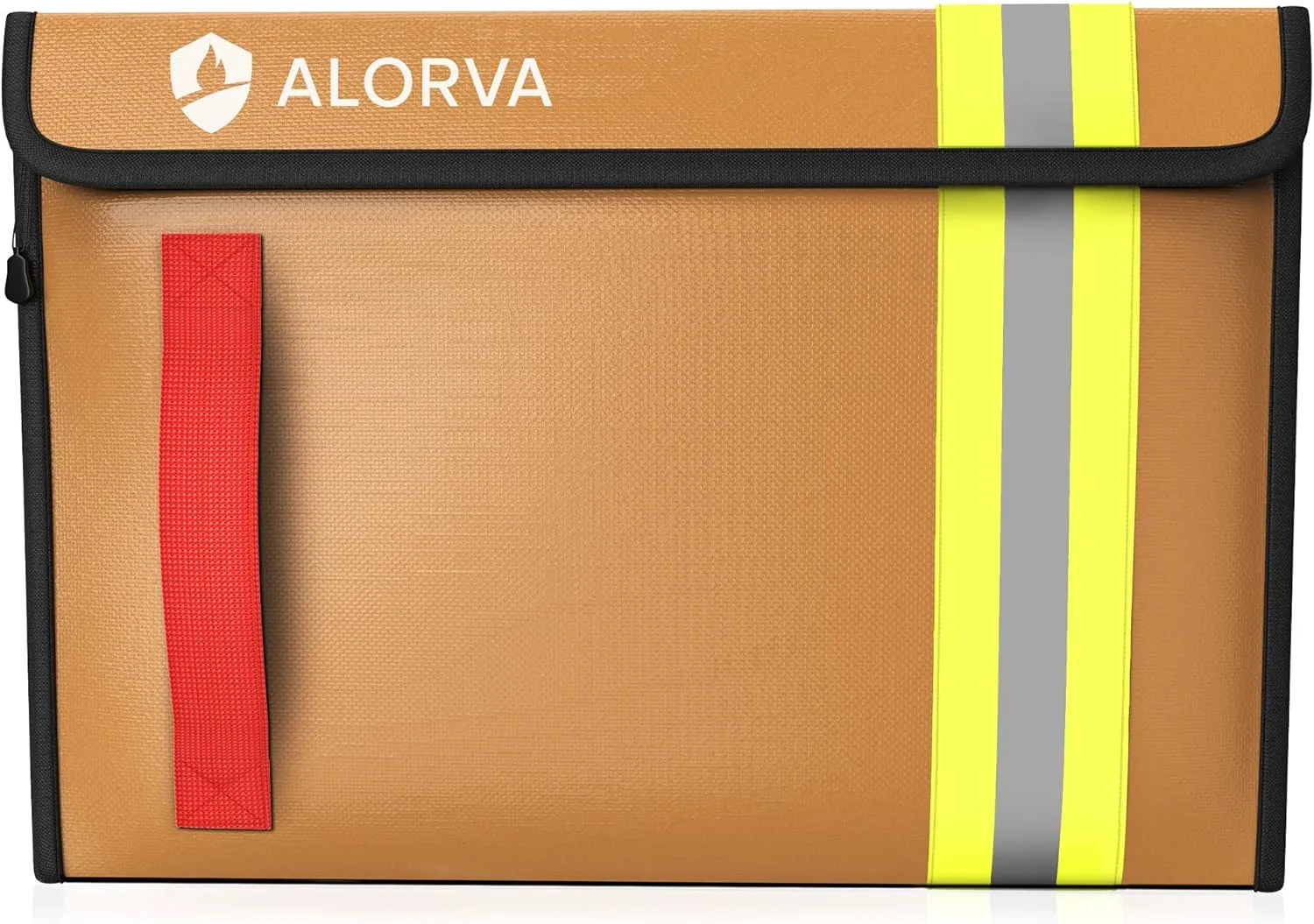 Fireproof & Water-Resistant Document Bag – 15.5 x 11 x 3-inch Pouch for Legal Documents & Valuables - Double-Layered Zippered Protection – Firefighter Designed (Beige)