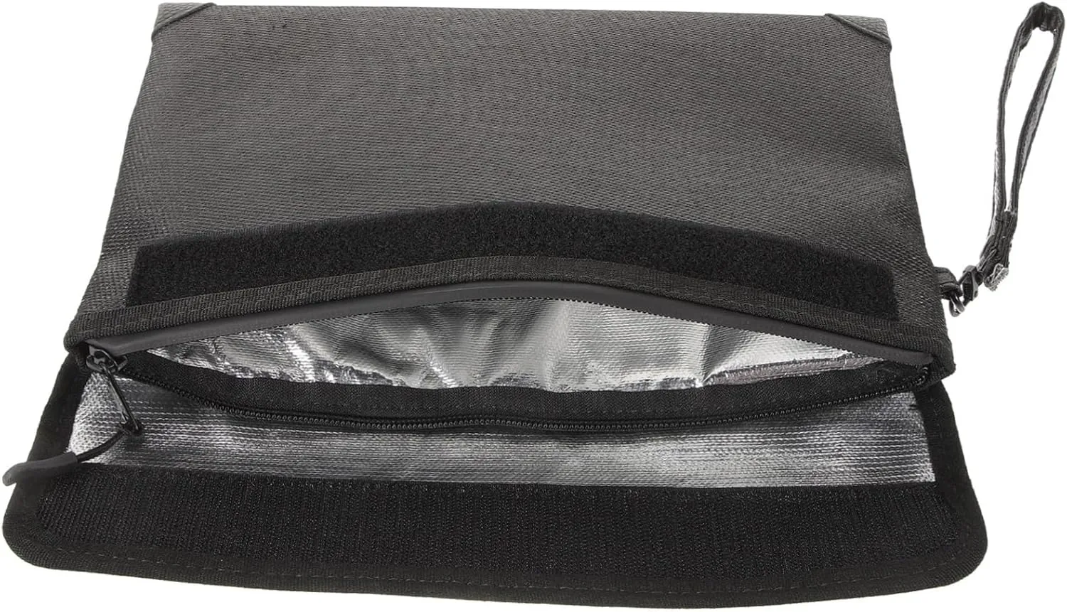 Fireproof Document Bag Portable Cash Bag for Tax Documents Fire-Resistant File Organizer Black 1pc