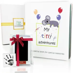 First 5 Years Baby Memory Book   Clean-Touch Ink Pad   Gift Box. Record Your Girl or Boy Photos & Milestones. Keepsake Journal | Scrapbook | Photo Album. Modern Gift for Expecting Parents