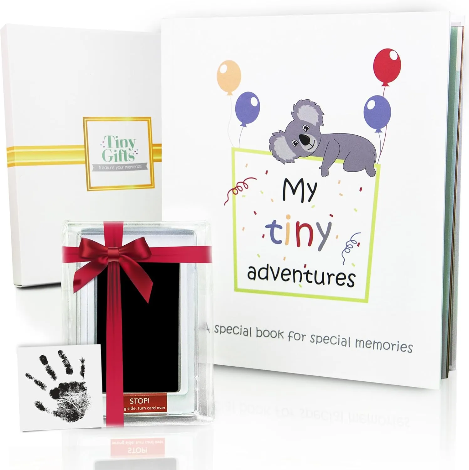 First 5 Years Baby Memory Book   Clean-Touch Ink Pad   Gift Box. Record Your Girl or Boy Photos & Milestones. Keepsake Journal | Scrapbook | Photo Album. Modern Gift for Expecting Parents