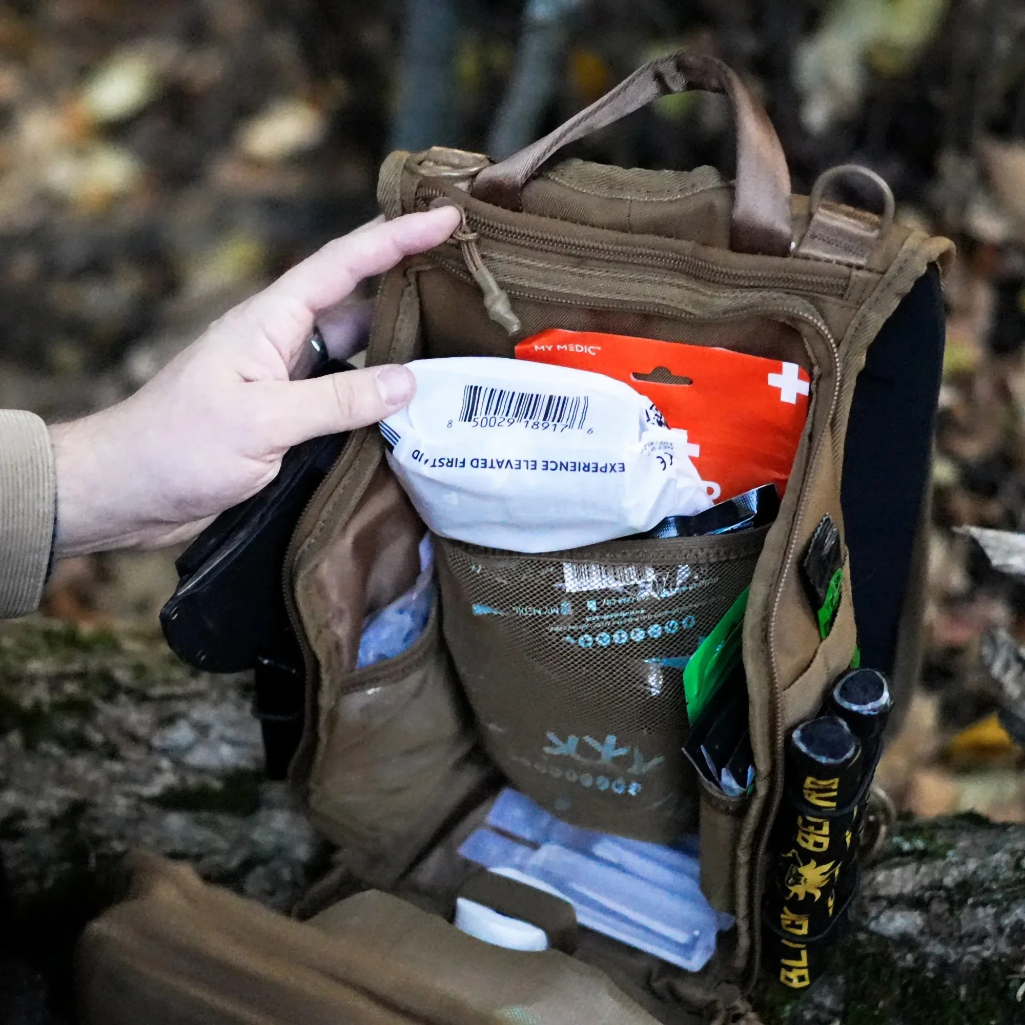 First Aid Kit My Medic™ RECON Pro Red Nylon Backpack