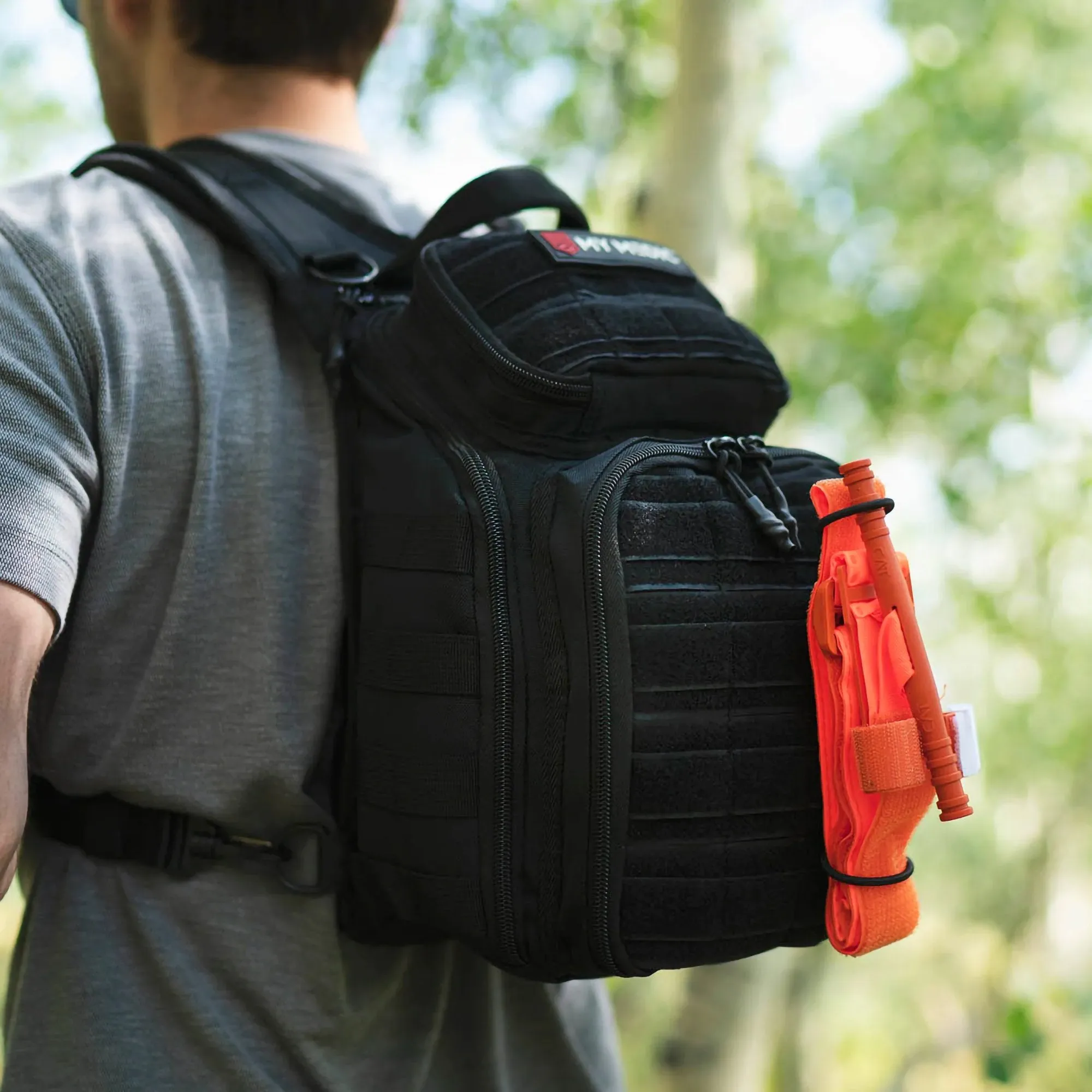 First Aid Kit My Medic™ RECON Pro Red Nylon Backpack