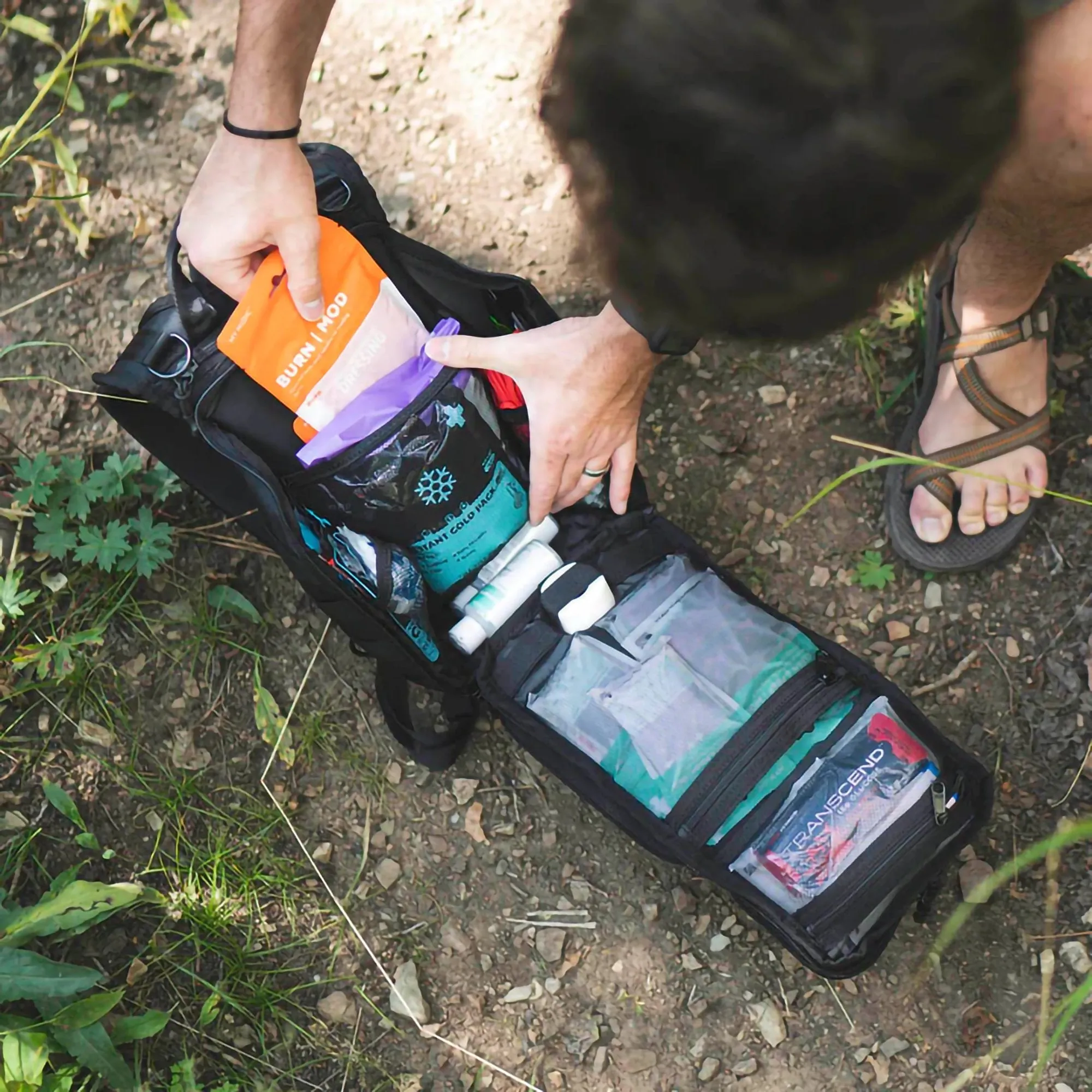First Aid Kit My Medic™ RECON Pro Red Nylon Backpack