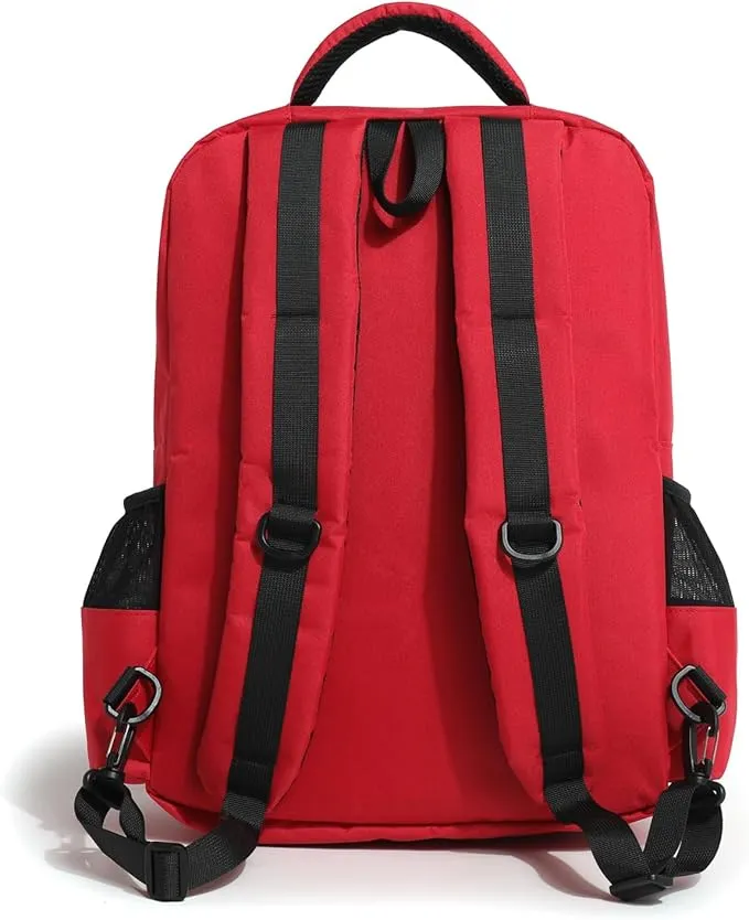 First Aid Medical Backpack Empty Nurse Treatment First Responder Trauma Bag for Camping Cycling Hiking Paramedic Bag EMT (Star of Life)