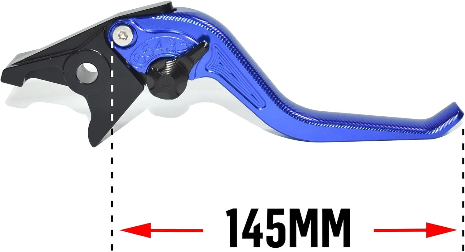 Fishbone Pattern Short Brake Clutch Lever Set Compatible with MV Agusta F3 675/ F3 800 (NOT, AGO, RC, AMG), CNC Aluminum Alloy Made (Red)