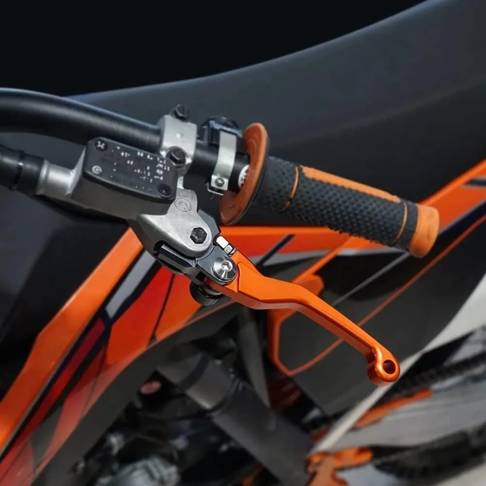 for BETA RR 250 300 350 390 400 430 450 480 498 2T 4T 2013-2022 Motocross Dirt Bike CNC Aluminum Brake Clutch Levers Foldable Lever Motorcycle Pivot Lever Motorcycle Hand Levers(Orange)