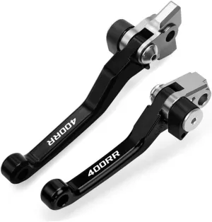 for BETA RR 400 4t 400RR 2012-2017 2018 2019 2020 2021 Motocross Dirt Bike CNC Aluminum Brake Clutch Levers Foldable Lever Motorcycle Pivot Lever Motorcycle Hand Levers(Black)