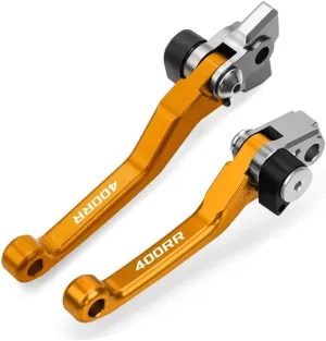 for BETA RR 400 4t 400RR 2012-2017 2018 2019 2020 2021 Motocross Dirt Bike CNC Aluminum Brake Clutch Levers Foldable Lever Motorcycle Pivot Lever Motorcycle Hand Levers(Gold)