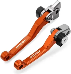 for BETA RR 400 4t 400RR 2012-2017 2018 2019 2020 2021 Motocross Dirt Bike CNC Aluminum Brake Clutch Levers Foldable Lever Motorcycle Pivot Lever Motorcycle Hand Levers(Orange)