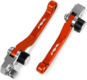 for BETA RR 4T 2008 2009 2010 2011 Motocross Dirt Bike CNC Aluminum Brake Clutch Levers Foldable Lever Motorcycle Pivot Lever Motorcycle Hand Levers(Orange)