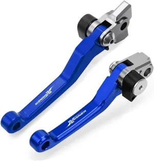 for BETA XTRAINER 2015 2016 2017 2018 Motocross Dirt Bike CNC Aluminum Brake Clutch Levers Foldable Lever Motorcycle Pivot Lever Motorcycle Hand Levers(Blue)