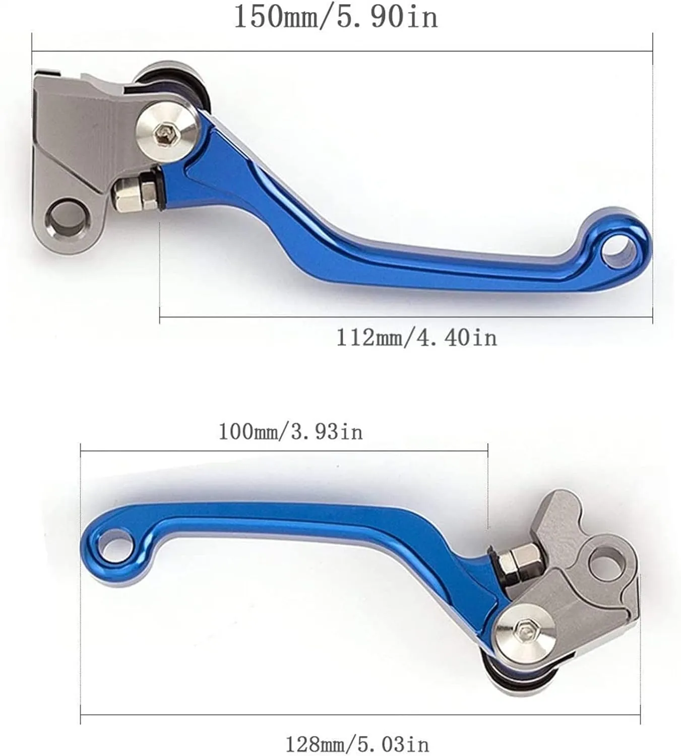 for GASGAS FSE FSR 2003 2004-2009 250EC 300EC Motocross Dirt Bike Brake Clutch Levers Motorcycle Pivot Lever CNC Aluminum Foldable Lever with Logo Three Finger (Color : Blue)