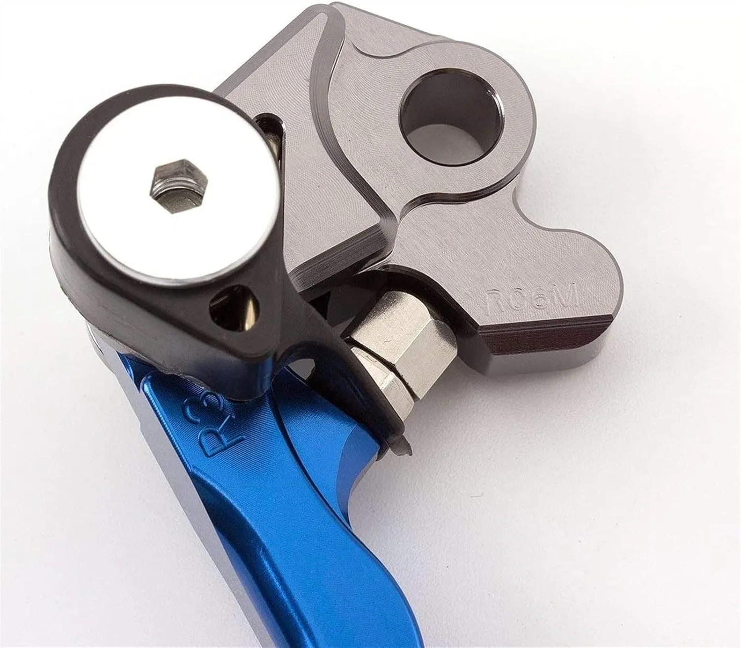 for GASGAS FSE FSR 2003 2004-2009 250EC 300EC Motocross Dirt Bike Brake Clutch Levers Motorcycle Pivot Lever CNC Aluminum Foldable Lever with Logo Three Finger (Color : Blue)