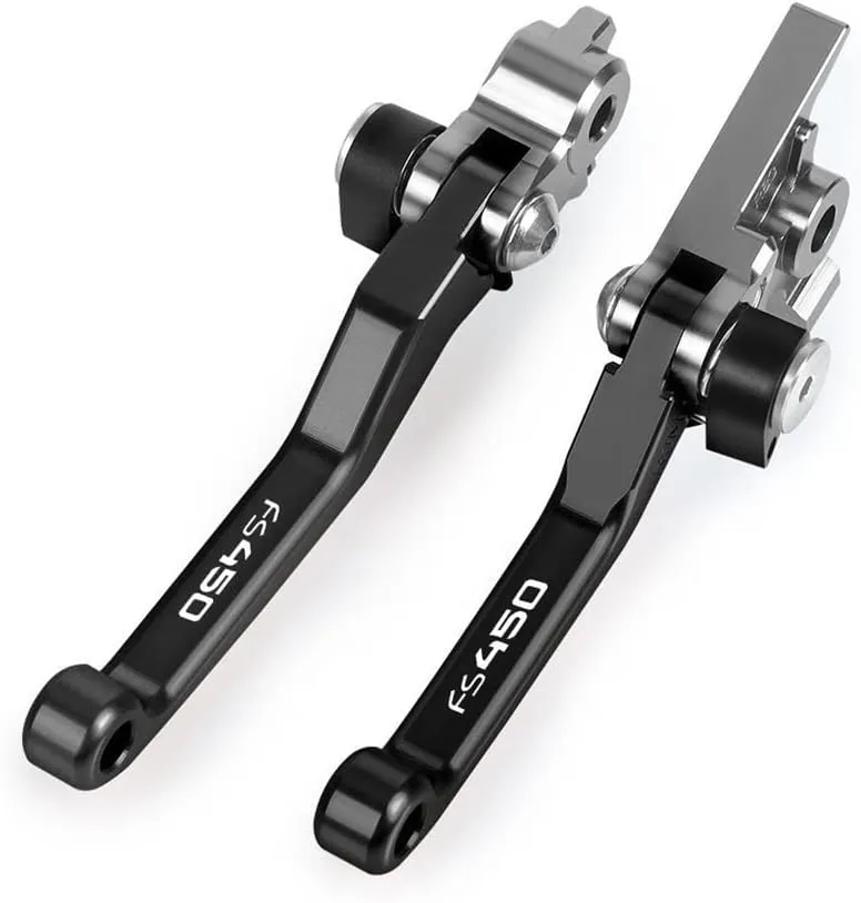for H&usqvarna FS450 2016 2017 2018 Motocross Dirt Bike CNC Aluminum Brake Clutch Levers Foldable Lever Motorcycle Pivot Lever Lever Handle(Black)