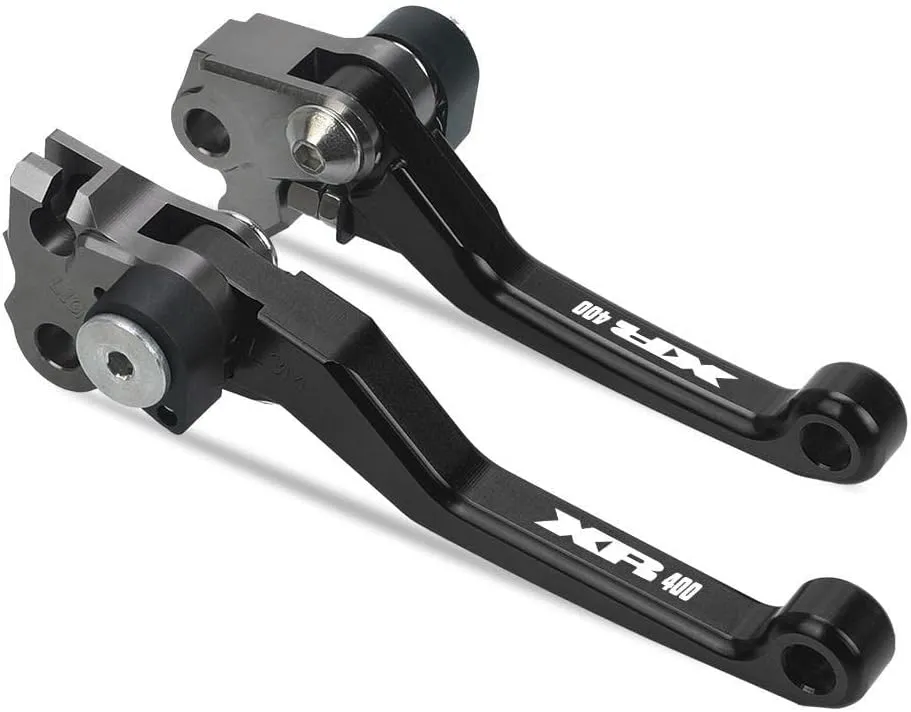 for Hon&da XR400 1996 1997 1998 1999 2000 2001 2002 2003 2004 Motocross Dirt Bike CNC Aluminum Brake Clutch Levers Foldable Lever Motorcycle Pivot Lever Lever (Color : Black)