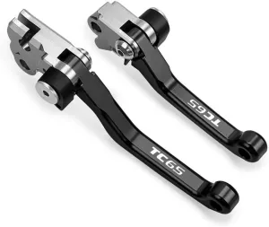 for Husqvarna TC65 2017 2018 Motocross Dirt Bike CNC Aluminum Brake Clutch Levers Foldable Lever Motorcycle Pivot Lever Lever (Color : Black)