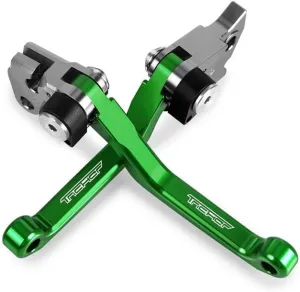 for Yama&ha Tricker 2004-2017 2016 2015 Motocross Dirt Bike CNC Aluminum Brake Clutch Levers Foldable Lever Motorcycle Pivot Lever Lever Handle(Green)