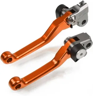 for Yama&ha TTR250 1993 1994 1995 1996 1997 Motocross Dirt Bike CNC Aluminum Brake Clutch Levers Foldable Lever Motorcycle Pivot Lever Lever Handle(Orange)