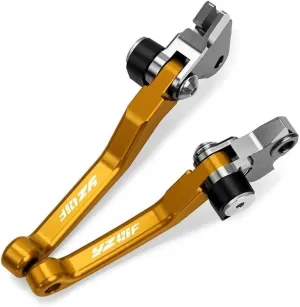 for Yama&ha YZ426F YZ 426F YZ426 F 2008 Motocross Dirt Bike CNC Aluminum Brake Clutch Levers Foldable Lever Motorcycle Pivot Lever Lever Handle(Gold)