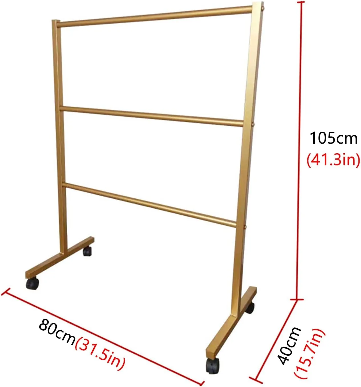 Freestanding Hat Rack Clothing Store Hat Storage Rack, Commercial Movable Bags/Socks Hanging Holder, Large Capacity Scarves Storage Shelf, Black Gold Silver Iron