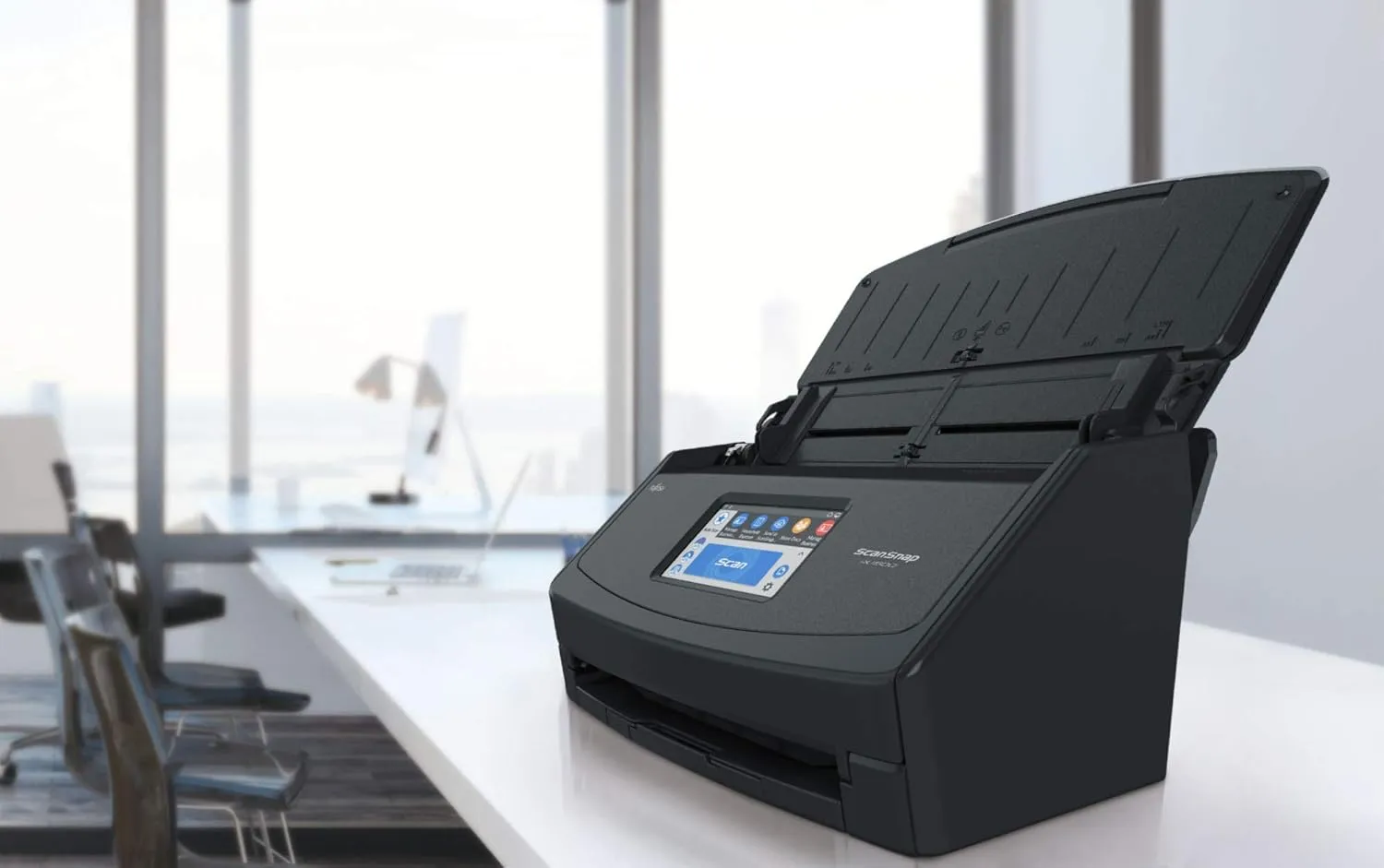 Fujitsu ScanSnap iX1500 Color Duplex Document Scanner with Touch Screen for Mac and PC (Black Model, 2020 Release) (Renewed)