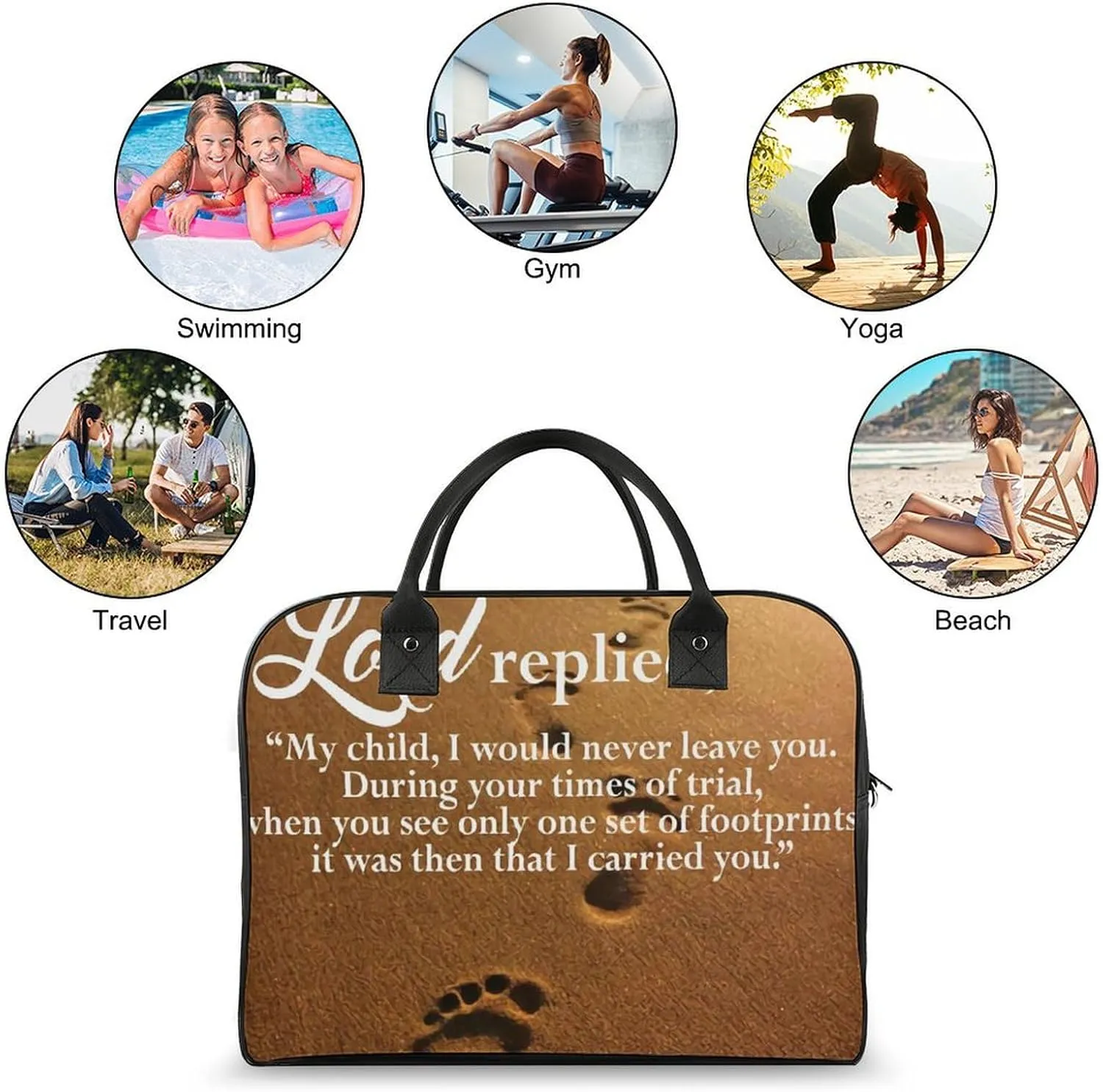 Funny Hot Dog Travel Handbag with A Large Capacity Design That Can Be Reused