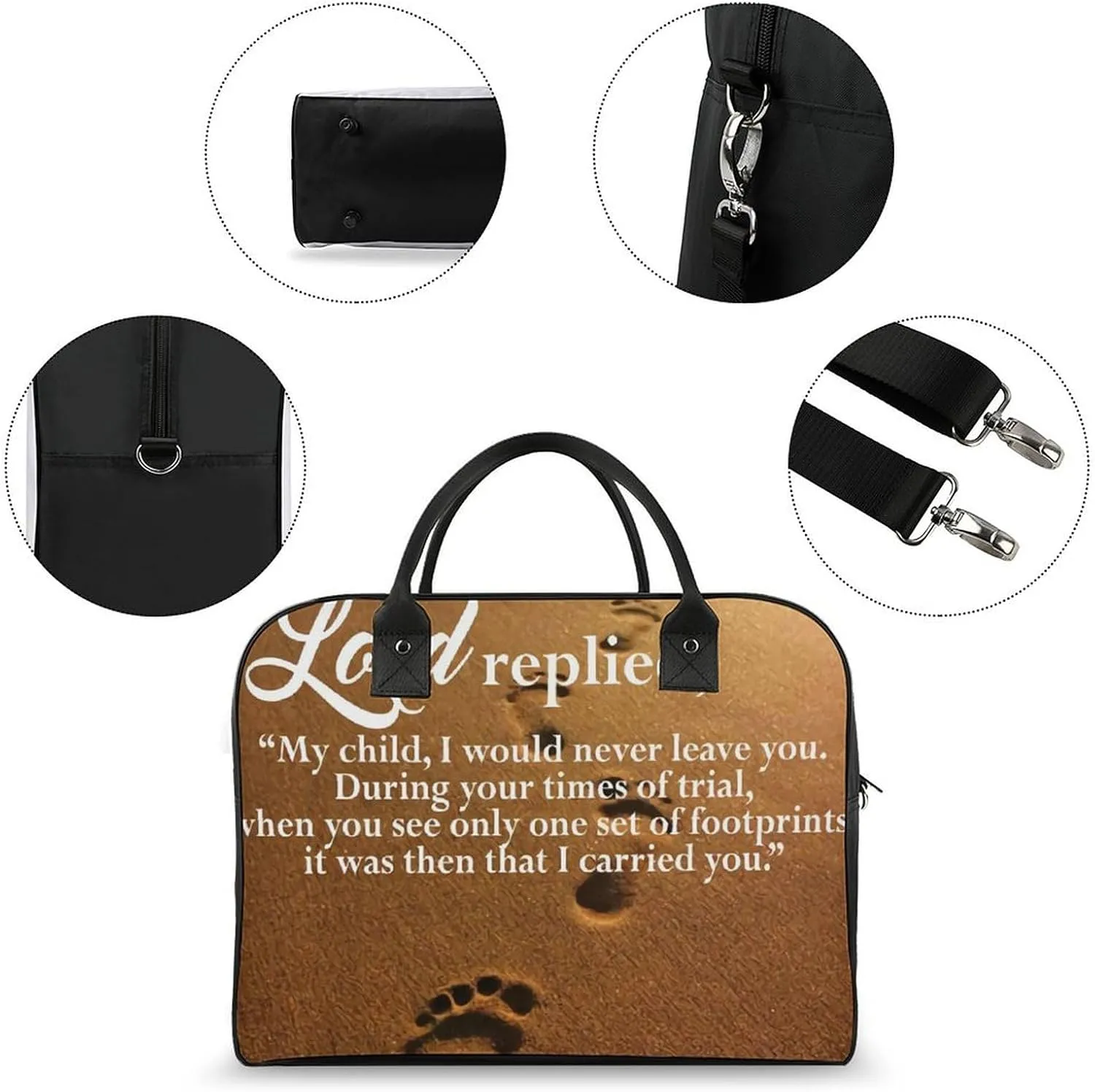 Funny Hot Dog Travel Handbag with A Large Capacity Design That Can Be Reused