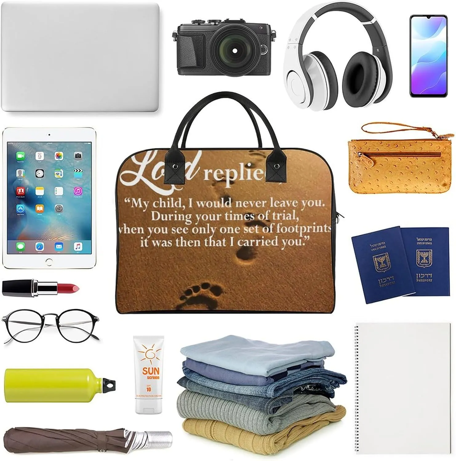 Funny Hot Dog Travel Handbag with A Large Capacity Design That Can Be Reused
