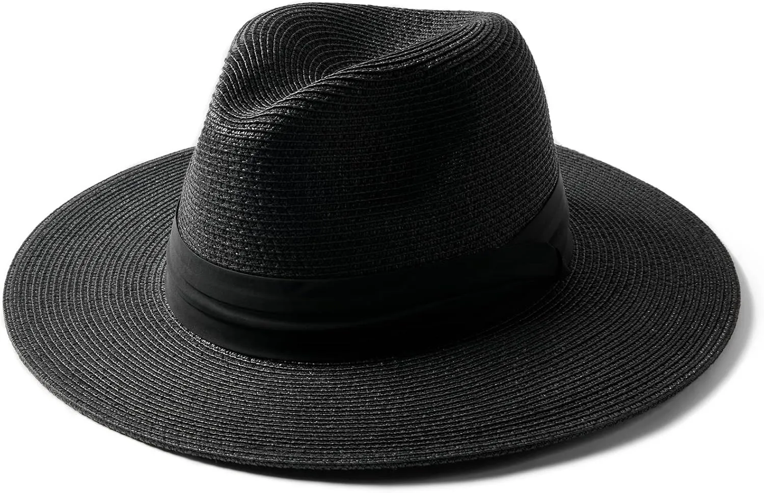 FURTALK Panama Hat Sun Hats for Women Men Wide Brim Fedora Straw Beach Hat UV UPF 80 