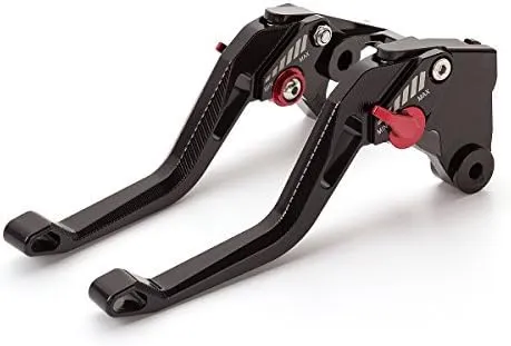 FXCNC Billet Short Adjustable Brake Clutch Levers Compatible with Buell M2 Cyclone 1997-2002,S1 Lightning 1997-1998,X1 Lightning 1998-2002,XB12R/XB12Ss/XB12Scg 2009