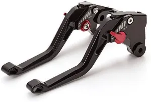 FXCNC Billet Short Adjustable Brake Clutch Levers Compatible with Buell M2 Cyclone 1997-2002,S1 Lightning 1997-1998,X1 Lightning 1998-2002,XB12R/XB12Ss/XB12Scg 2009