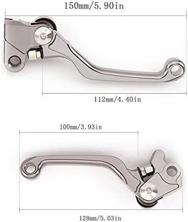 FXCNC CNC Aluminum Dirt Bike Pivot Brake Clutch Levers Compatible with TRX400EX TRX 400 EX 1999 2000 2001 2002 2003 2004 2005 2006 2007 2008