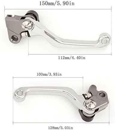 FXCNC CNC Aluminum Dirt Bike Pivot Brake Clutch Levers Compatible with TRX400EX TRX 400 EX 1999 2000 2001 2002 2003 2004 2005 2006 2007 2008