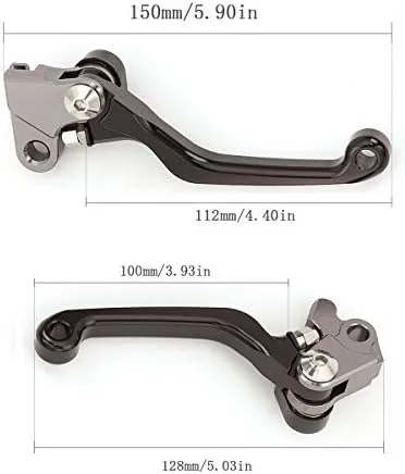 FXCNC CNC Aluminum Dirt Bike Pivot Brake Clutch Levers Compatible with TRX400EX TRX 400 EX 1999 2000 2001 2002 2003 2004 2005 2006 2007 2008
