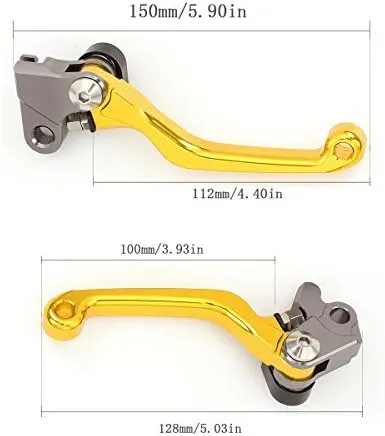 FXCNC CNC Aluminum Dirt Bike Pivot Brake Clutch Levers Compatible with TRX400EX TRX 400 EX 1999 2000 2001 2002 2003 2004 2005 2006 2007 2008