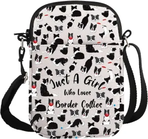 G2TUP Border Collie Lover Gift Who Loves Border Collie Makeup Bag Border Collie Mom Cosmetic Bag Border Collie Gift for Women (Border Collie S)