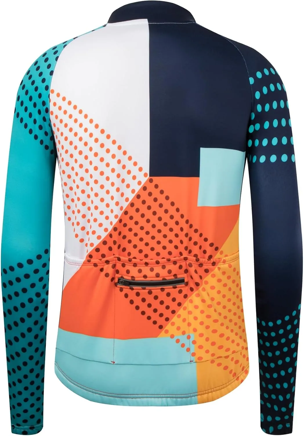 GCRFL Men's Cycling Jersey Long Sleeve Biking Shirt with 3 1 Zipper Pocket Breathable Quick Dry Bicycle Jersey