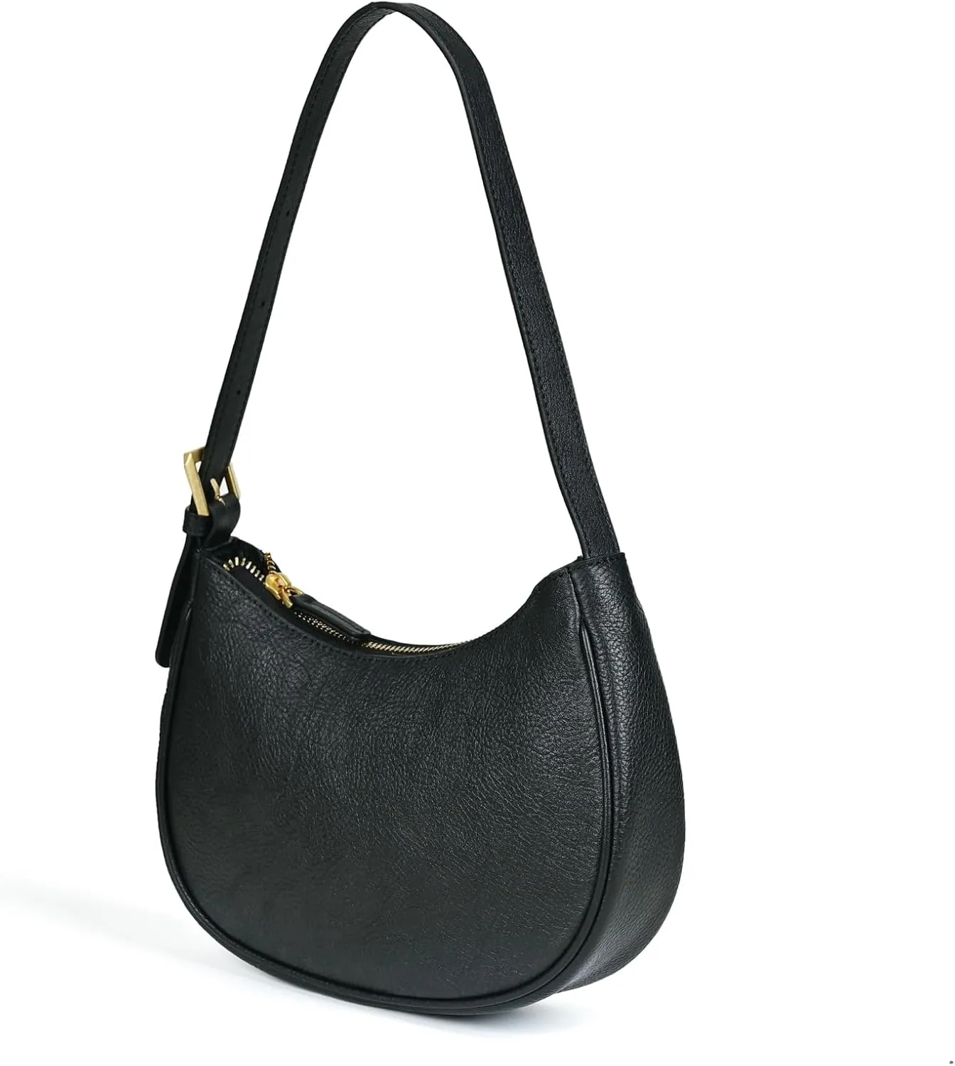 Genuine Leather Shoulder Bag for Women Mini Clutch Purse Tote Handbag with Zipper Closure Small Crossbody Bag