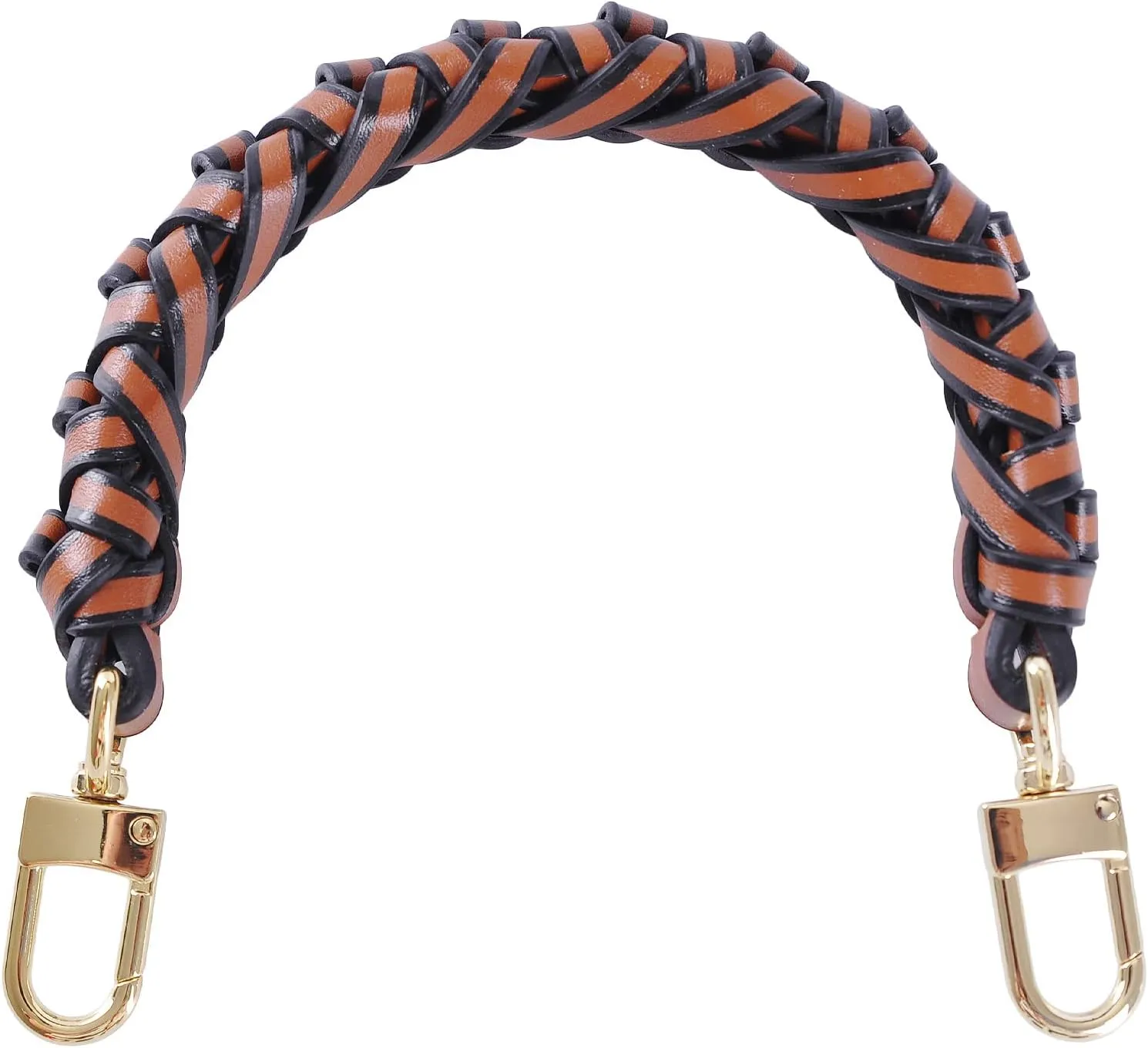 Genuine Vachetta Leather Braided Handle Compatible for Beaubourg Hobo Top Handle Neonoe Strap (12.2" L, Brown)