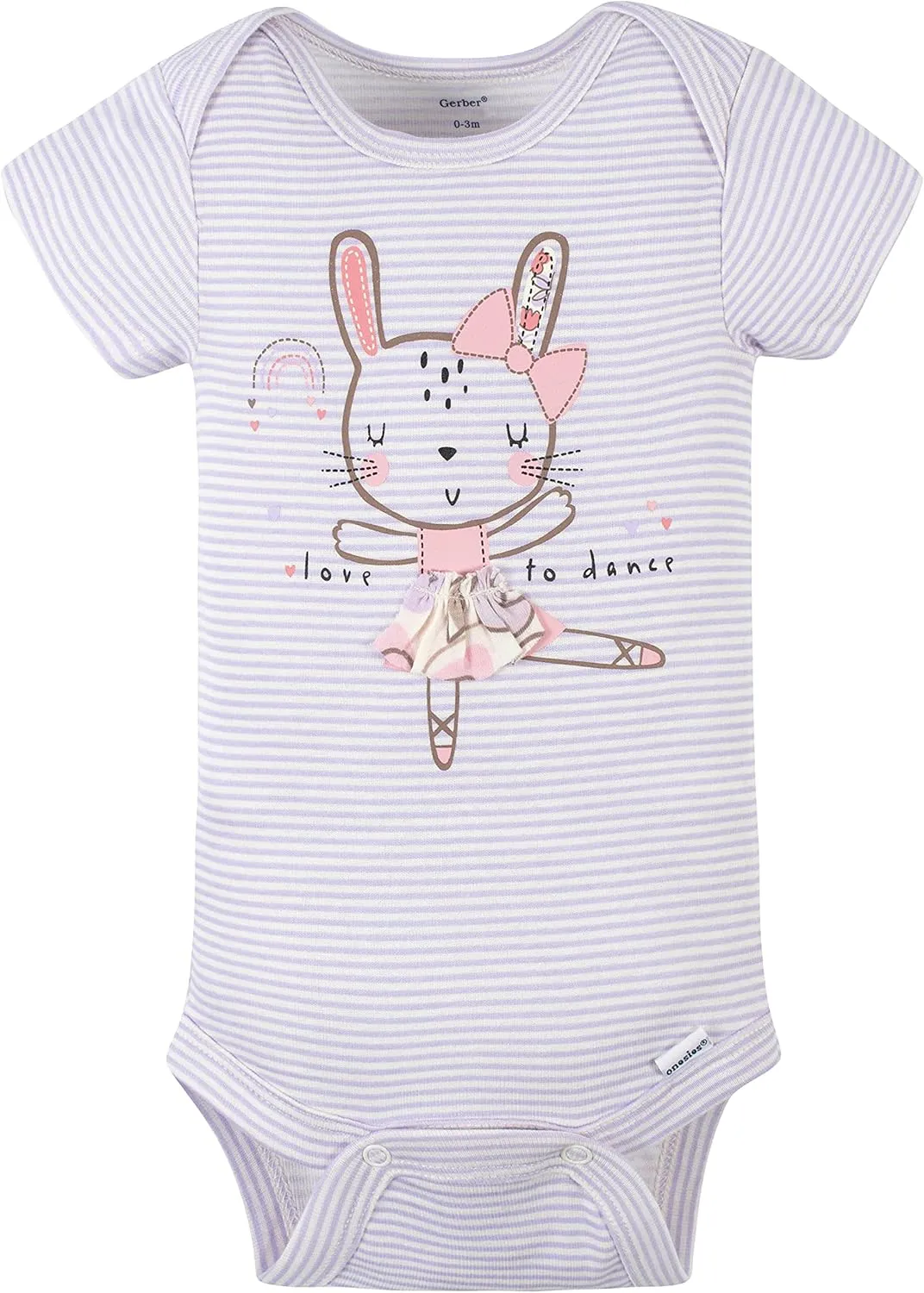 Gerber baby-girls 4-pack Short Sleeve Onesies Bodysuits