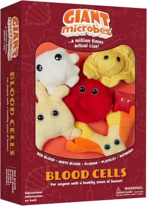 GIANTmicrobes Blood Cells Themed Gift Box, Blood Cell Plush, Lab Tech Gifts, Medical Gift, Phlebotomy Gifts, Bag Charms, Plush Keychains