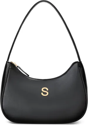 Gift for Women Shoulder Bag Clutch Tote HandBags Purses for Women with Gold Initials