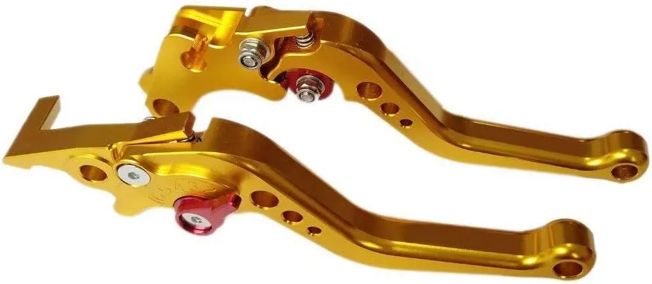 Gold CNC 6 Position Shorty Brake Clutch Lever for Buell XB12 All Models up to 08 only 2004-2008