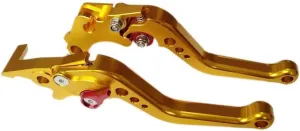 Gold CNC 6 Position Shorty Brake Clutch Lever for Buell XB12 All Models up to 08 only 2004-2008