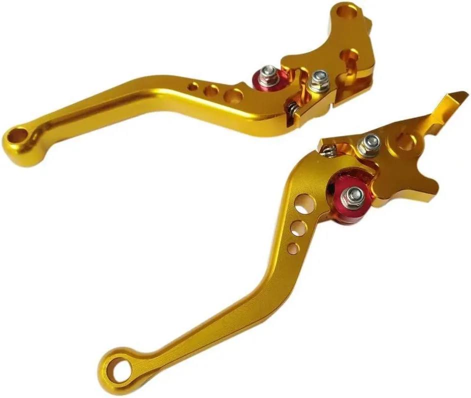 Gold CNC 6 Position Shorty Brake Clutch Lever for Buell XB12 All Models up to 08 only 2004-2008