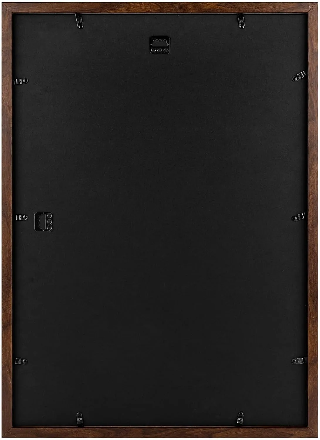 Golden State Art, A2 Frame with Plexiglass, Engineered Wood 16.5 x 23.4 inch Large Poster Frame - Horizontal and Vertical Display for Wall - Set of 2 (Dark Brown)