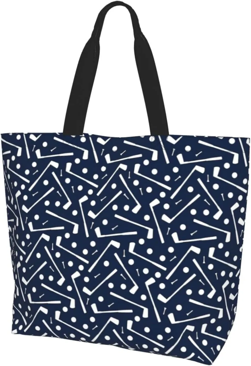 Golf Sports Ball Cute Tote Bag Beach Bag Large Capacity Grocery Bag Reusable Shopping bags for Women